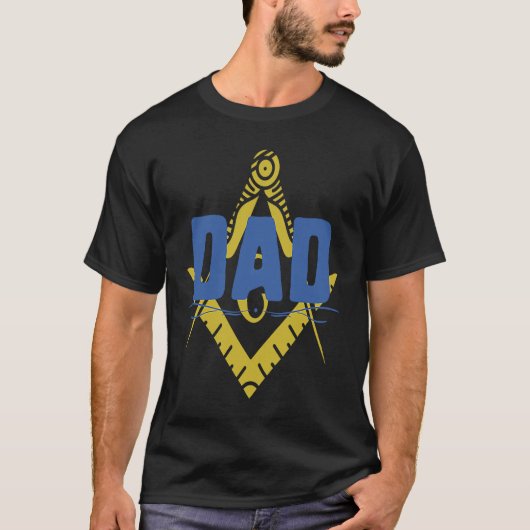 Fathers Day Masonic Dad Freemason Grandpa daddy T-Shirt (Vorderseite)