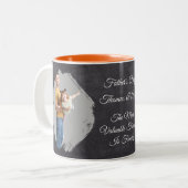 Father's Day Mugs Full Photo Personalized Zweifarbige Tasse (Vorderseite Links)
