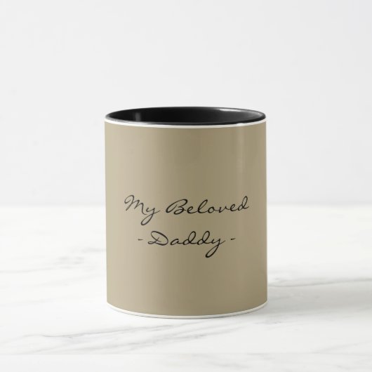 Fathers Day,My Beloved Daddy,Modern , Simple Espre Tasse (Zentrum)