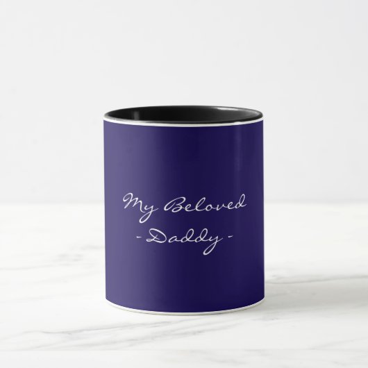 Fathers Day,My Beloved Daddy,Modern , Simple Espre Tasse (Zentrum)