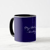 Fathers Day,My Beloved Daddy,Modern , Simple Espre Tasse (Vorderseite Links)