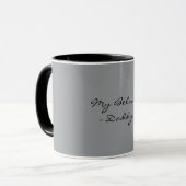 Fathers Day,My Beloved Daddy,Modern , Simple Espre Tasse (Vorderseite Links)
