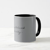 Fathers Day,My Beloved Daddy,Modern , Simple Espre Tasse (VorderseiteRechts)