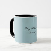 Fathers Day,My Beloved Daddy,Modern , Simple Espre Tasse (Vorderseite Links)