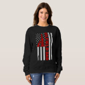 Father's Day Patriotic Oilfielder American Flag Oi Sweatshirt (Vorne ganz)