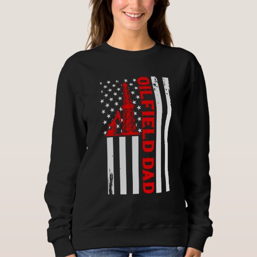Father's Day Patriotic Oilfielder American Flag Oi Sweatshirt (Vorderseite)