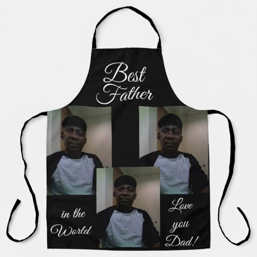 Fathers Day PERSONALIZED  All-Over Print Apron Schürze (Vorderseite)