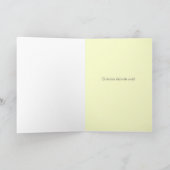 Fathers Day Personalized name LOVE card Karte (Innenseite)