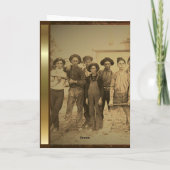 Fathers Day Retro 1920 Brown And Gold Folded Card Karte (Rückseite)