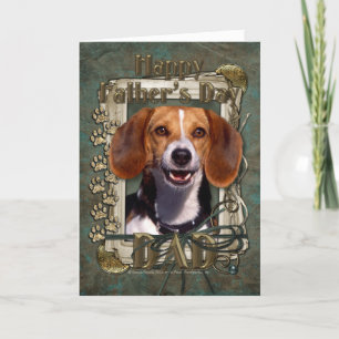 Fathers Day - Stone Paws - Beagle Karte