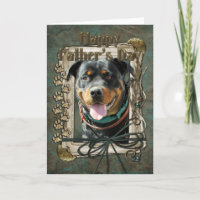 Fathers Day - Stone Paws - Rottweiler - SambaParTi