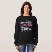 Father's Day This Girl Loves Fishing Rod Sweatshirt (Vorne ganz)