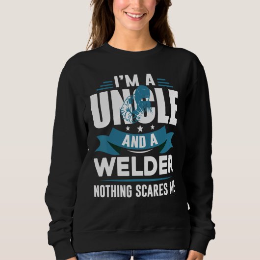 Father's Day  USA Patriotic Welder Uncle Sweatshirt (Vorderseite)