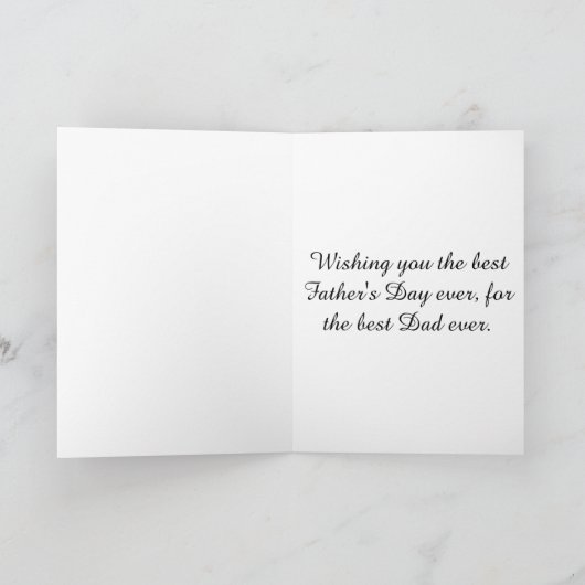 Father's Day word art card Karte (Innenseite)