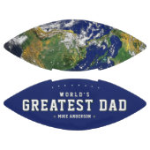 Father's Day World's Greatest Dad Blue Earth Football (Paneele)