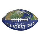 Father's Day World's Greatest Dad Blue Earth Football (Vorderseite)