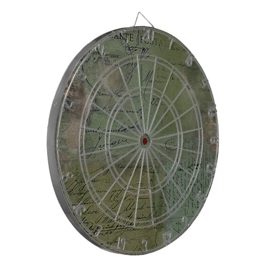Fatigue Green 1919 Dart Board Dartscheibe (Vorderseite Links)