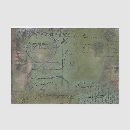 Fatigue Green 1919 Tissue Seidenpapier (Vorderseite)