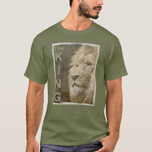 Fatigue Green Modern Eleganter Pop T-Shirt (Vorderseite)