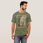 Fatigue Green Modern Eleganter Pop T-Shirt (Vorne ganz)