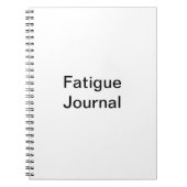 Fatigue Journal Notizblock (Vorderseite)
