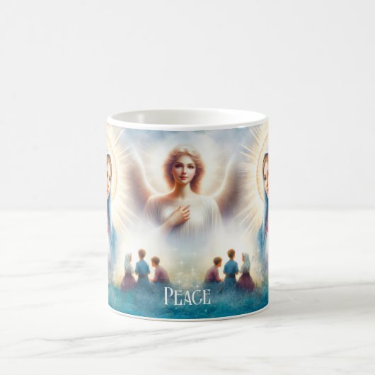 Fátima Angel Christliche religiöse Tasse (Mittel)