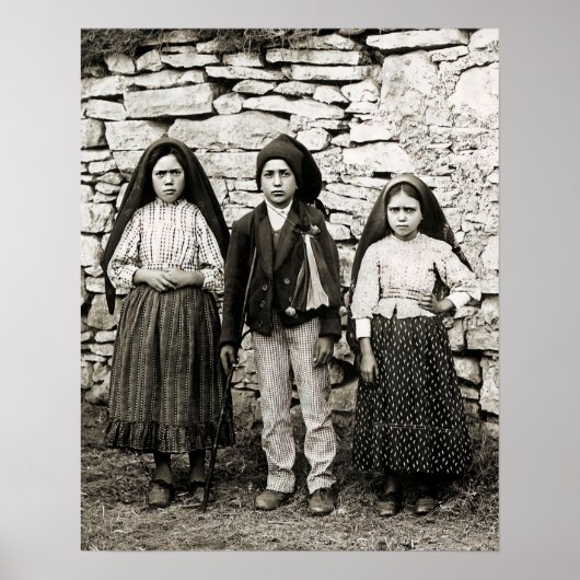 Fatima Children Lucia Francisco und Jacinta Poster (Vorne)