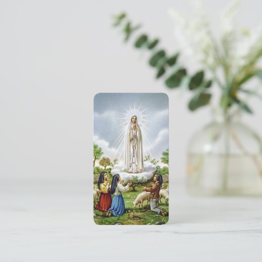 Fatima - Fatima Prayer Card Begleitkarte (Stehend Vorderseite)
