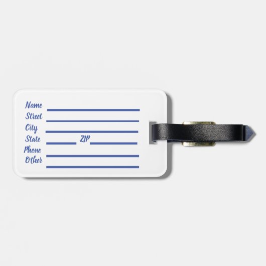 Fatima Gepäckmarke Gepäckanhänger (Rückseite horizontal)