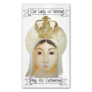 Fatima-Madonnen-Gebetsmagnet Magnetische Visitenkarte