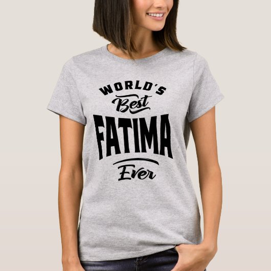 Fatima Personalisiert Name Geburtstagsgeschenk T-Shirt (Vorderseite)