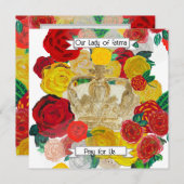 Fatima Prayer Card Einladung (Vorne/Hinten)