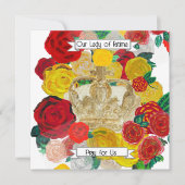 Fatima Prayer Card Einladung (Vorderseite)