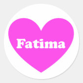 Fatima Runder Aufkleber (Vorderseite)