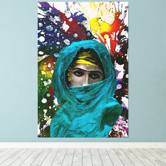 Fatima von Michael Moffa Leinwanddruck (Insitu (Holzboden))