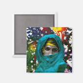 Fatima von Michael Moffa Magnet (Vorderseite/Rückseite)