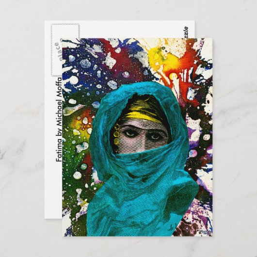Fatima von Michael Moffa Postkarte (Vorne/Hinten)