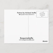 Fatima von Michael Moffa Postkarte (Rückseite)