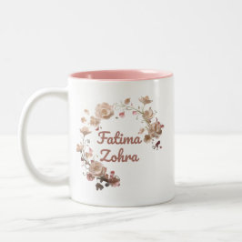 Fatima Zohra Floral Tasse