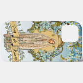 Fatimagottesmutter Blaue Blumen Religiös Case-Mate iPhone Hülle (Rückseite (Horizontal))