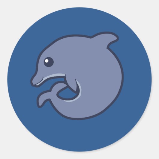 Fatimal Bottlenose-Delphin-Aufkleber Runder Aufkleber (Vorderseite)