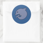 Fatimal Bottlenose-Delphin-Aufkleber Runder Aufkleber (Tasche)