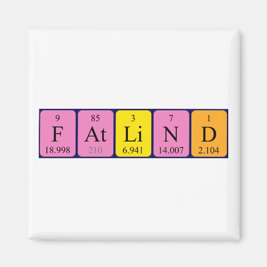 Fatliner Periodenmagnet Magnet (Vorne)