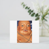 Fatorange Buddha Postkarte (Stehend Vorderseite)