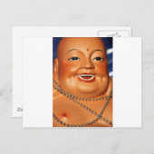 Fatorange Buddha Postkarte (Vorne/Hinten)