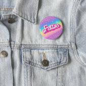 Fattie Plus Größe Regenbogen Retro 90er Nostalgie  Button (Beispiel)