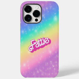 Fattie Plus Größe Regenbogen Retro 90er Nostalgie iPhone 14 Pro Max Hülle