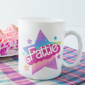 Fattie Plus Größe Regenbogen Retro 90er Nostalgie Kaffeetasse