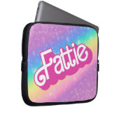 Fattie Plus Größe Regenbogen Retro 90er Nostalgie Laptopschutzhülle (Vorne Rechts)
