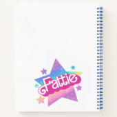 Fattie Plus Größe Regenbogen Retro 90er Nostalgie  Notizblock (Rückseite)